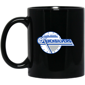 Las Vegas Quicksilvers Mug 11 oz. Black Glossy Ceramic NASL Soccer Las Vegas Quicksilvers Mug 11 oz. Black Glossy Ceramic NASL Soccer