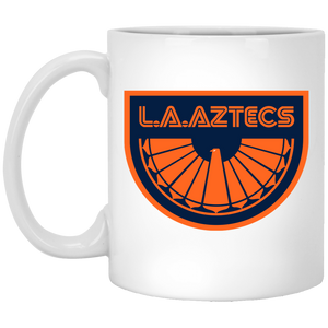 Los Angeles Aztecs Mug 11 oz. Glossy Ceramic NASL Soccer color White Los Angeles Aztecs Mug 11 oz. Glossy Ceramic NASL Soccer color White