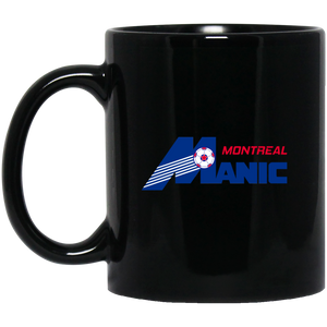 Montreal Manic Mug 11 oz. Black Glossy Ceramic NASL Soccer Montreal Manic Mug 11 oz. Black Glossy Ceramic NASL Soccer