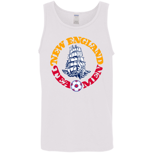 New England Tea Men Tank Top Classic NASL Soccer color White New England Tea Men Tank Top Classic NASL Soccer color White