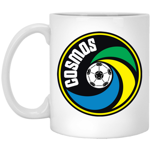 New York Cosmos Mug 11 oz. Glossy Ceramic NASL Soccer color White New York Cosmos Mug 11 oz. Glossy Ceramic NASL Soccer color White