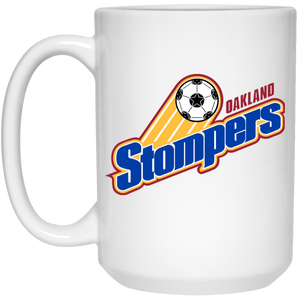 Oakland Stompers Mug 15 oz. White Glossy Ceramic NASL Soccer Oakland Stompers Mug 15 oz. White Glossy Ceramic NASL Soccer
