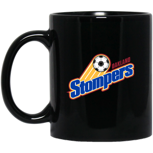 Oakland Stompers Mug 11 oz. Black Glossy Ceramic NASL Soccer Oakland Stompers Mug 11 oz. Black Glossy Ceramic NASL Soccer