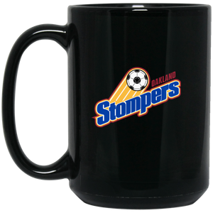 Oakland Stompers Mug 15 oz. Black Glossy Ceramic NASL Soccer Oakland Stompers Mug 15 oz. Black Glossy Ceramic NASL Soccer