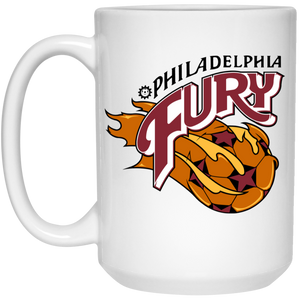 Philadelphia Fury Mug 15 oz. White Glossy Ceramic NASL Soccer Philadelphia Fury Mug 15 oz. White Glossy Ceramic NASL Soccer