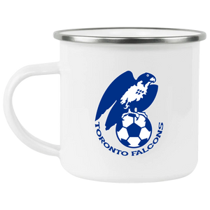 Toronto Falcons Camping Mug 12 oz. Enamel NASL Soccer color White Toronto Falcons Camping Mug 12 oz. Enamel NASL Soccer color White
