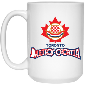 Toronto Metros-Croatia Mug 15 oz. White Glossy Ceramic NASL Soccer Toronto Metros-Croatia Mug 15 oz. White Glossy Ceramic NASL Soccer