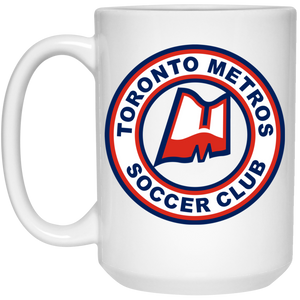 Toronto Metros Mug 15 oz. White Glossy Ceramic NASL Soccer Toronto Metros Mug 15 oz. White Glossy Ceramic NASL Soccer