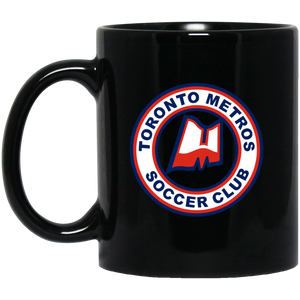 Toronto Metros Mug 11 oz. Black Glossy Ceramic NASL Soccer Toronto Metros Mug 11 oz. Black Glossy Ceramic NASL Soccer