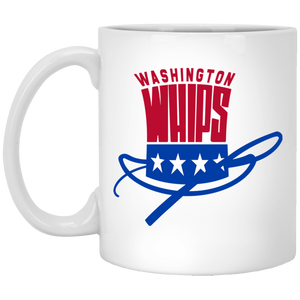 Washington Whips Mug 11 oz. Glossy Ceramic NASL Soccer color White Washington Whips Mug 11 oz. Glossy Ceramic NASL Soccer color White