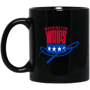 Washington Whips Mug 11 oz. Black Glossy Ceramic NASL Soccer Washington Whips Mug 11 oz. Black Glossy Ceramic NASL Soccer