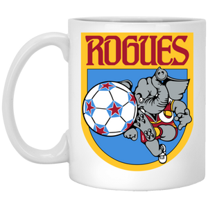 Memphis Rogues Mug 11 oz. Glossy Ceramic NASL Soccer color White Memphis Rogues Mug 11 oz. Glossy Ceramic NASL Soccer color White