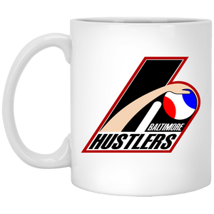 Baltimore Hustlers Mug 11 oz. White Glossy Ceramic ABA Basketball Team Baltimore Hustlers Mug 11 oz. White Glossy Ceramic ABA Basketball Team