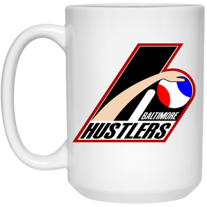 Baltimore Hustlers Mug 15 oz. White Glossy Ceramic ABA Basketball Team Baltimore Hustlers Mug 15 oz. White Glossy Ceramic ABA Basketball Team