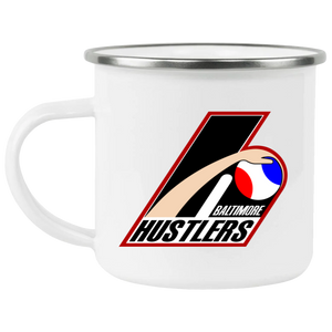 Baltimore Hustlers Camping Mug 12 oz. Enamel ABA Basketball Team Baltimore Hustlers Camping Mug 12 oz. Enamel ABA Basketball Team