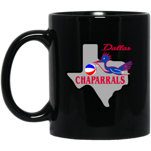 Dallas Chaparrals Mug 11 oz. Black Glossy Ceramic ABA Basketball Team Dallas Chaparrals Mug 11 oz. Black Glossy Ceramic ABA Basketball Team
