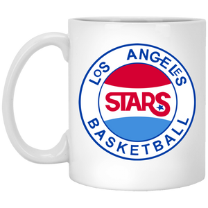 Los Angeles Stars Mug 11 oz. White Glossy Ceramic ABA Basketball Team Los Angeles Stars Mug 11 oz. White Glossy Ceramic ABA Basketball Team