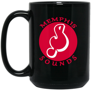 Memphis Sounds Mug 15 oz. Black Glossy Ceramic ABA Basketball Team Memphis Sounds Mug 15 oz. Black Glossy Ceramic ABA Basketball Team