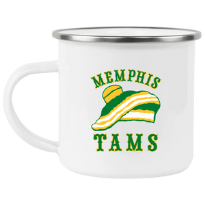 Memphis Tams Camping Mug 12 oz. Enamel | ABA Basketball Team Memphis Tams Camping Mug 12 oz. Enamel | ABA Basketball Team
