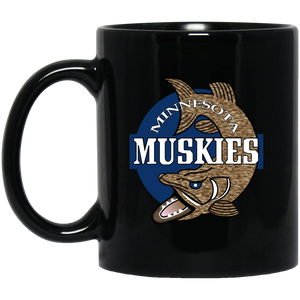 Minnesota Muskies Mug 11 oz. Black Glossy Ceramic ABA Basketball Team Minnesota Muskies Mug 11 oz. Black Glossy Ceramic ABA Basketball Team