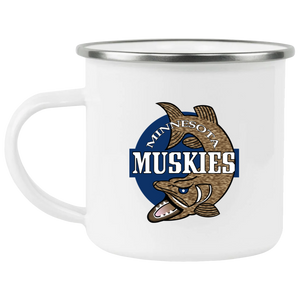 Minnesota Muskies Camping Mug 12 oz. Enamel ABA Basketball Team Minnesota Muskies Camping Mug 12 oz. Enamel ABA Basketball Team