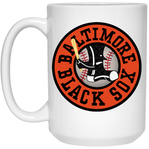 Baltimore Black Sox Large Drink Mug 15 oz. Negro Leagues Baseball Team color White Baltimore Black Sox Large Drink Mug 15 oz. Negro Leagues Baseball Team color White