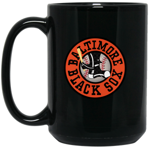 Baltimore Black Sox Mug 15 oz. Black Glossy Ceramic Negro Leagues Baseball Team Baltimore Black Sox Mug 15 oz. Black Glossy Ceramic Negro Leagues Baseball Team