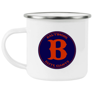 Baltimore Elite Giants Camping Mug 12 oz. Enamel Negro Leagues Baseball Team Baltimore Elite Giants Camping Mug 12 oz. Enamel Negro Leagues Baseball Team