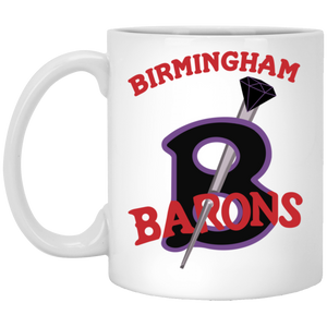 Birmingham Black Barons Mug 11 oz. Ceramic Negro Leagues Baseball Team color White Birmingham Black Barons Mug 11 oz. Ceramic Negro Leagues Baseball Team color White