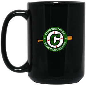 Chattanooga Black Lookouts Mug 15 oz. Black Glossy Ceramic Negro Leagues Baseball Team Chattanooga Black Lookouts Mug 15 oz. Black Glossy Ceramic Negro Leagues Baseball Team