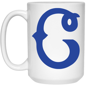 Columbus Blue Birds Large Drink Mug 15 oz. Negro Leagues Baseball Team color White Columbus Blue Birds Large Drink Mug 15 oz. Negro Leagues Baseball Team color White