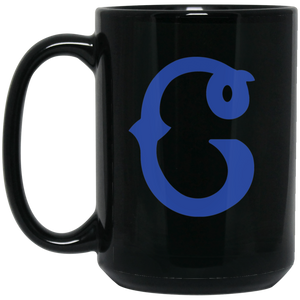 Columbus Blue Birds Mug 15 oz. Black Glossy Ceramic Negro Leagues Baseball Team Columbus Blue Birds Mug 15 oz. Black Glossy Ceramic Negro Leagues Baseball Team