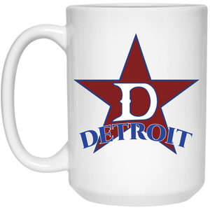 Detroit Stars Large Drink Mug 15 oz. Negro Leagues Baseball Team color White Detroit Stars Large Drink Mug 15 oz. Negro Leagues Baseball Team color White
