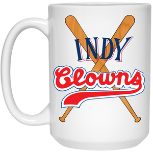Indianapolis Clowns Large Drink Mug Ceramic Negro Leagues Baseball Team color White Indianapolis Clowns Large Drink Mug Ceramic Negro Leagues Baseball Team color White