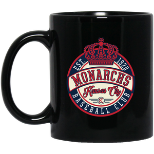 Kansas City Monarchs Mug 11 oz. Black Glossy Ceramic Negro Leagues Baseball Team Kansas City Monarchs Mug 11 oz. Black Glossy Ceramic Negro Leagues Baseball Team