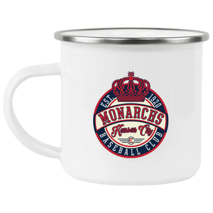 Kansas City Monarchs Camping Mug 12 oz. Enamel A1 Negro Leagues Baseball Team Kansas City Monarchs Camping Mug 12 oz. Enamel A1 Negro Leagues Baseball Team