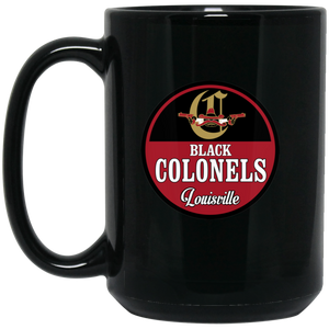 Louisville Black Colonels Mug 15 oz. Black Glossy Ceramic Negro Leagues Baseball Team Louisville Black Colonels Mug 15 oz. Black Glossy Ceramic Negro Leagues Baseball Team