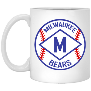 Milwaukee Bears Mug 11 oz. Ceramic Negro Leagues Baseball Team color White Milwaukee Bears Mug 11 oz. Ceramic Negro Leagues Baseball Team color White