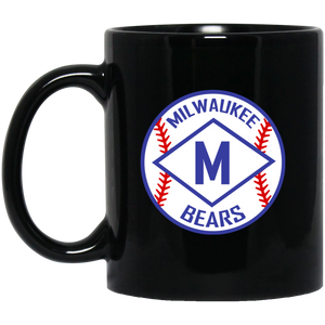 Milwaukee Bears Mug 11 oz. Black Glossy Ceramic Negro Leagues Baseball Team Milwaukee Bears Mug 11 oz. Black Glossy Ceramic Negro Leagues Baseball Team