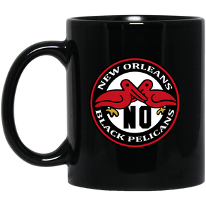 New Orleans Black Pelicans Mug 11 oz. Black Glossy Ceramic Negro Leagues Baseball Team New Orleans Black Pelicans Mug 11 oz. Black Glossy Ceramic Negro Leagues Baseball Team