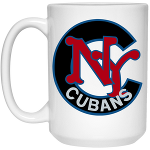 New York Cubans Large 15 oz. Mug Negro Leagues Baseball Team color White New York Cubans Large 15 oz. Mug Negro Leagues Baseball Team color White