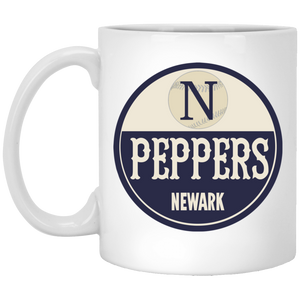 Newark Peppers Mug 11 oz. ceramic Negro Leagues Baseball Team color White Newark Peppers Mug 11 oz. ceramic Negro Leagues Baseball Team color White