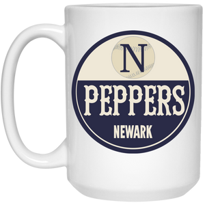 Newark Peppers Mug 15 oz. Glossy Ceramic Negro Leagues Baseball Team color White Newark Peppers Mug 15 oz. Glossy Ceramic Negro Leagues Baseball Team color White