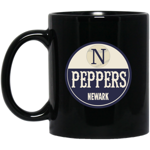Newark Peppers Mug 11 oz. Black Glossy Ceramic Negro Leagues Baseball Team Newark Peppers Mug 11 oz. Black Glossy Ceramic Negro Leagues Baseball Team