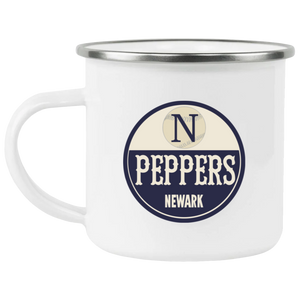 Newark Peppers Camping Mug 12 oz. Enamel Negro Leagues Baseball Team Newark Peppers Camping Mug 12 oz. Enamel Negro Leagues Baseball Team