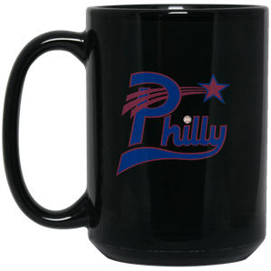 Philadelphia Stars Mug 15 oz. Black Glossy Ceramic Negro Leagues Baseball Team Philadelphia Stars Mug 15 oz. Black Glossy Ceramic Negro Leagues Baseball Team