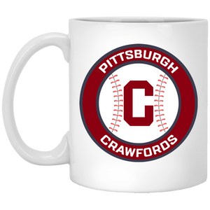 Pittsburgh Crawfords Mug 11 oz. Ceramic Negro Leagues Baseball Team color White Pittsburgh Crawfords Mug 11 oz. Ceramic Negro Leagues Baseball Team color White