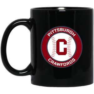 Pittsburgh Crawfords Mug 11 oz. Black Glossy Ceramic Negro Leagues Baseball Team Pittsburgh Crawfords Mug 11 oz. Black Glossy Ceramic Negro Leagues Baseball Team