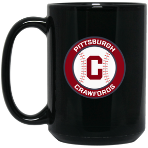Pittsburgh Crawfords Mug 15 oz. Black Glossy Ceramic Negro Leagues Baseball Team Pittsburgh Crawfords Mug 15 oz. Black Glossy Ceramic Negro Leagues Baseball Team