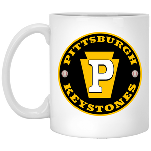 Pittsburgh Keystones Mug 11 oz. Ceramic Negro Leagues Baseball Team color White Pittsburgh Keystones Mug 11 oz. Ceramic Negro Leagues Baseball Team color White